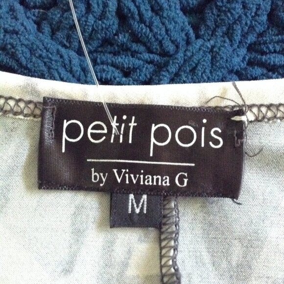 Petit Pois, "M" by Viviana G. Wrap Around Dress; Geometric Design, Avant Garde - Picture 4 of 6